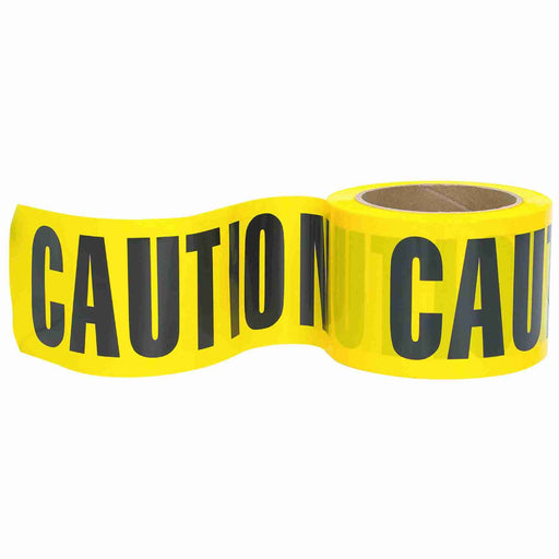 AMERICAN RECORDER 3 Inch Wide Caution Tape - 300 ft Roll - AMERICAN RECORDER TECHNOLOGIES, INC.