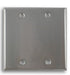 Blank Dual Gang Stainless Steel Wall Plate - AMERICAN RECORDER TECHNOLOGIES, INC.