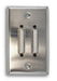 Single Gang Dual VGA Stainless Steel Wall Plate - AMERICAN RECORDER TECHNOLOGIES, INC.