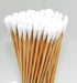 American Recorder Round Tip Cotton Swabs on  6 inch wooden stick - Bag of 100 - AMERICAN RECORDER TECHNOLOGIES, INC.