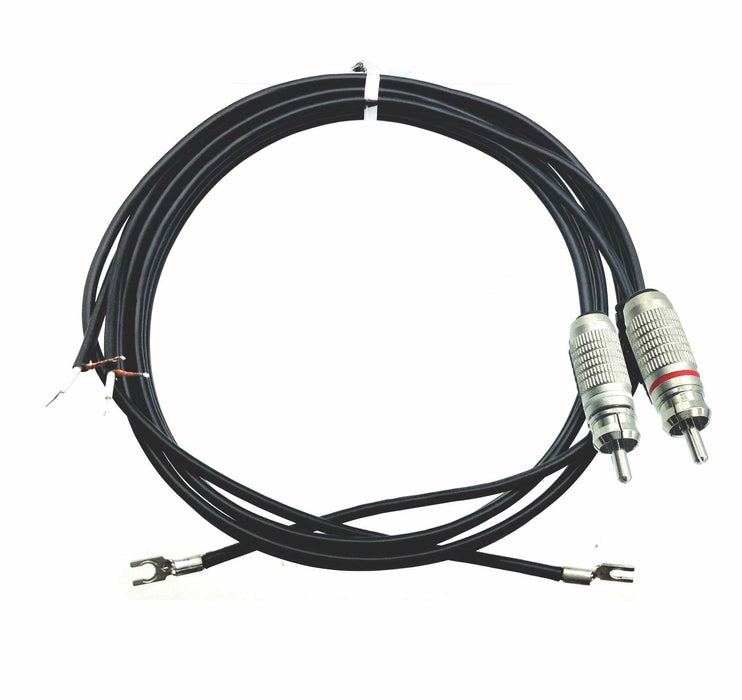 Turntable Cable RCA to Bare End with Ground Lugs - AMERICAN RECORDER TECHNOLOGIES, INC.
